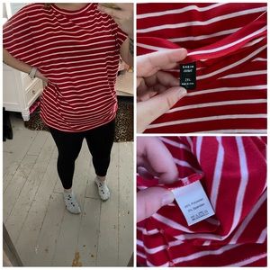 Red striped shirt